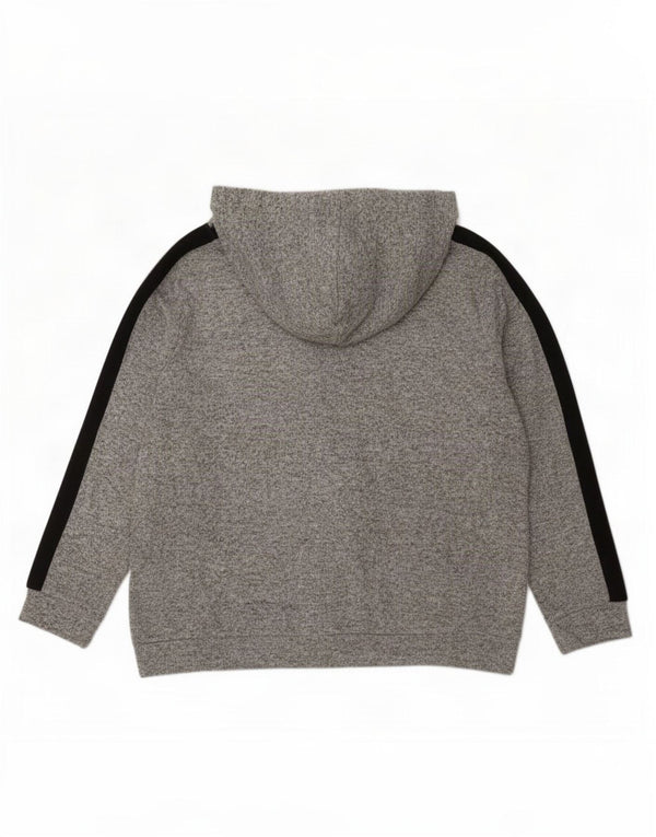 Marks & Spencer Womens Hoodie Jumper UK 14 Large Grey Flecked Polyester