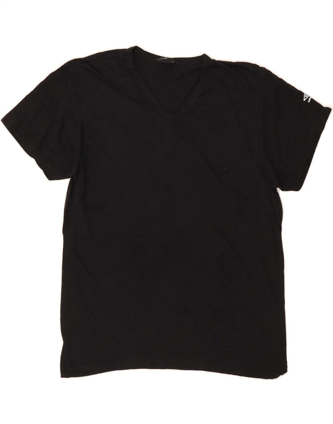 UMBRO Womens T-Shirt Top UK 14 Large Black Cotton Vintage Umbro and Second-Hand Umbro from Messina Hembry 