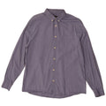 Jaeger Mens Shirt Large Blue Cotton