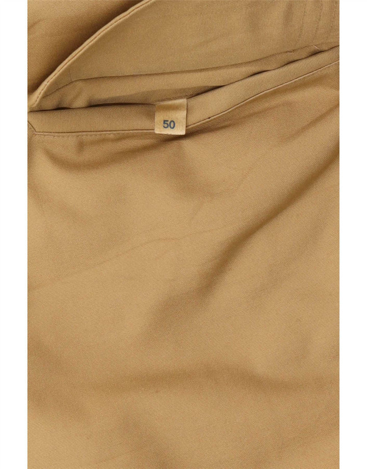 Vintage Mens Sherpa Overcoat IT 50 Medium Beige