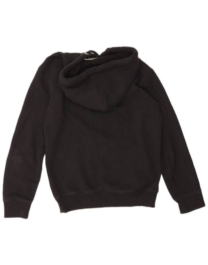 SUPERDRY Mens Hoodie Jumper Medium Black Cotton