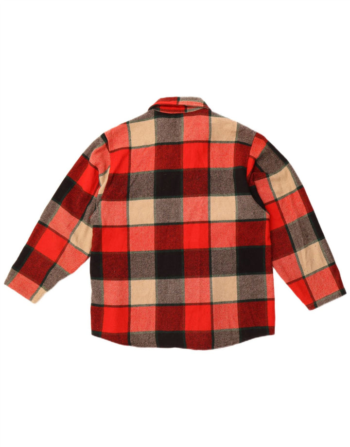 BENETTON Womens Flannel Shirt UK 18 XL Multicoloured Check Acrylic