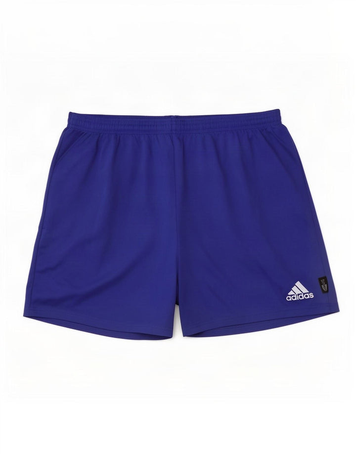 Adidas Mens Sport Shorts UK 36 Large Blue Polyester