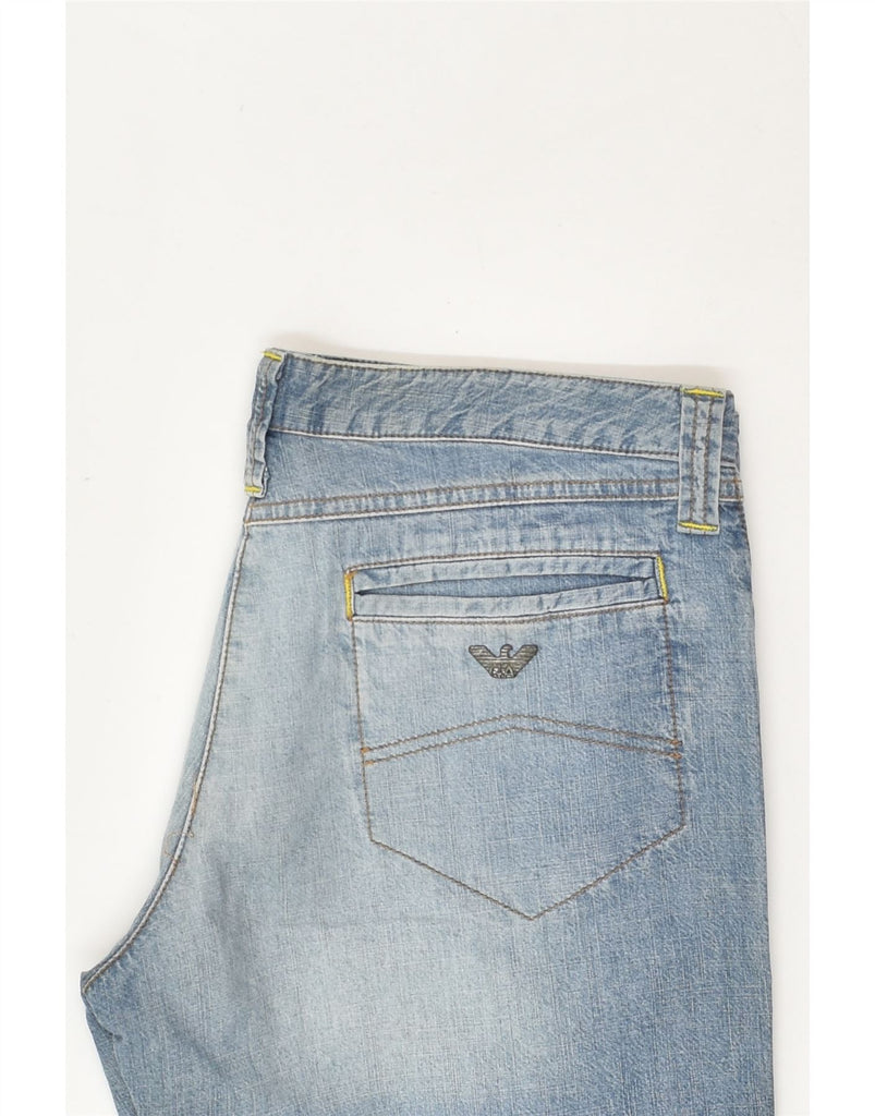 ARMANI Womens Straight Jeans UK 14 Large W32 L32 Blue Cotton | Vintage Armani | Thrift | Second-Hand Armani | Used Clothing | Messina Hembry 