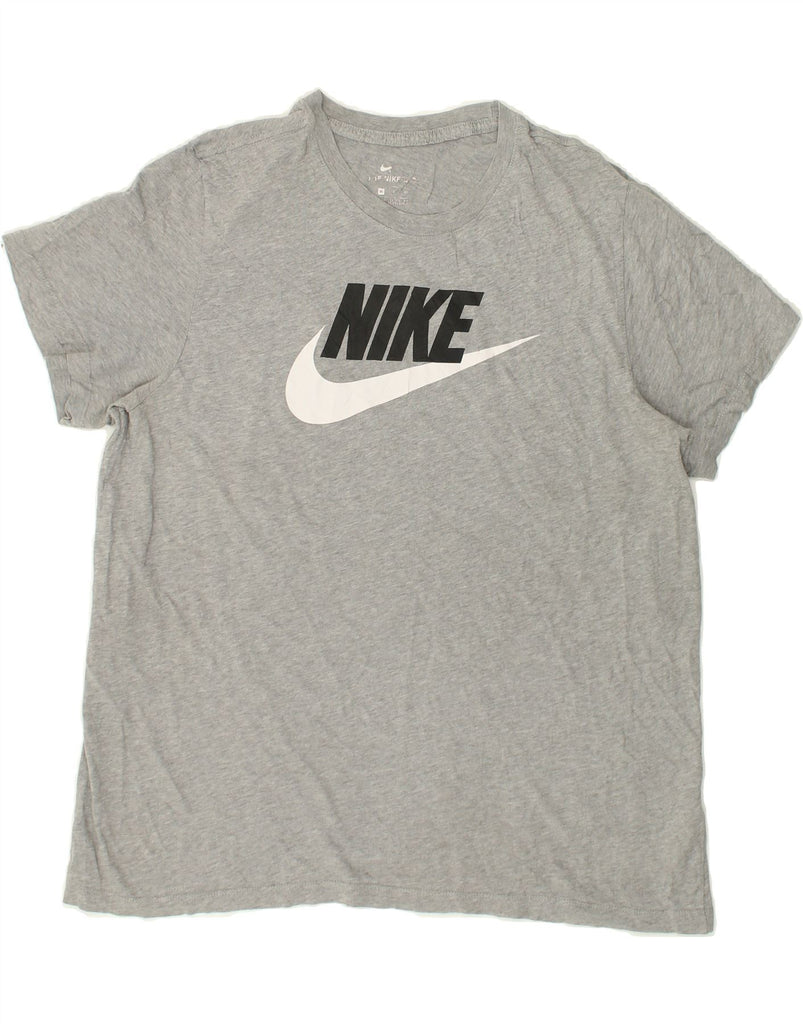 NIKE Mens Graphic T-Shirt Top XL Grey Cotton | Vintage Nike | Thrift | Second-Hand Nike | Used Clothing | Messina Hembry 