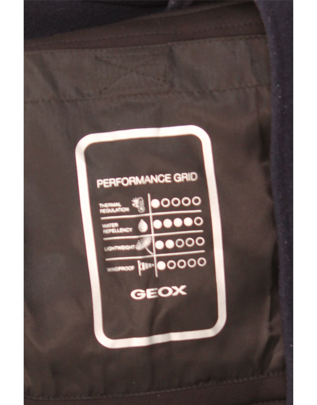 GEOX Mens Respira Utility Jacket UK 42 XL Navy Blue Wool