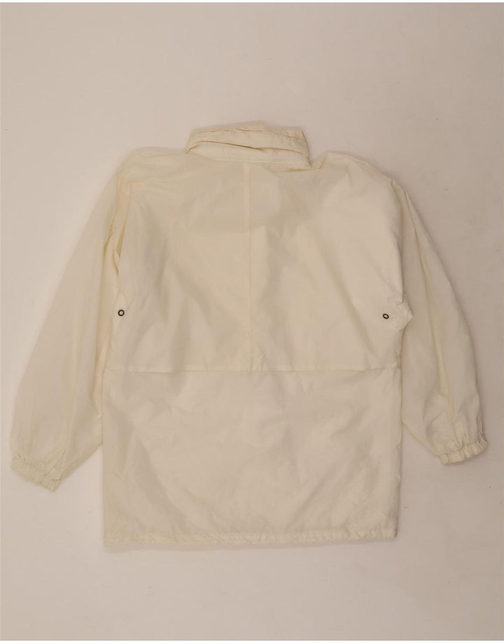 K-Way Mens Hooded Rain Jacket UK 38 Medium White Polyamide