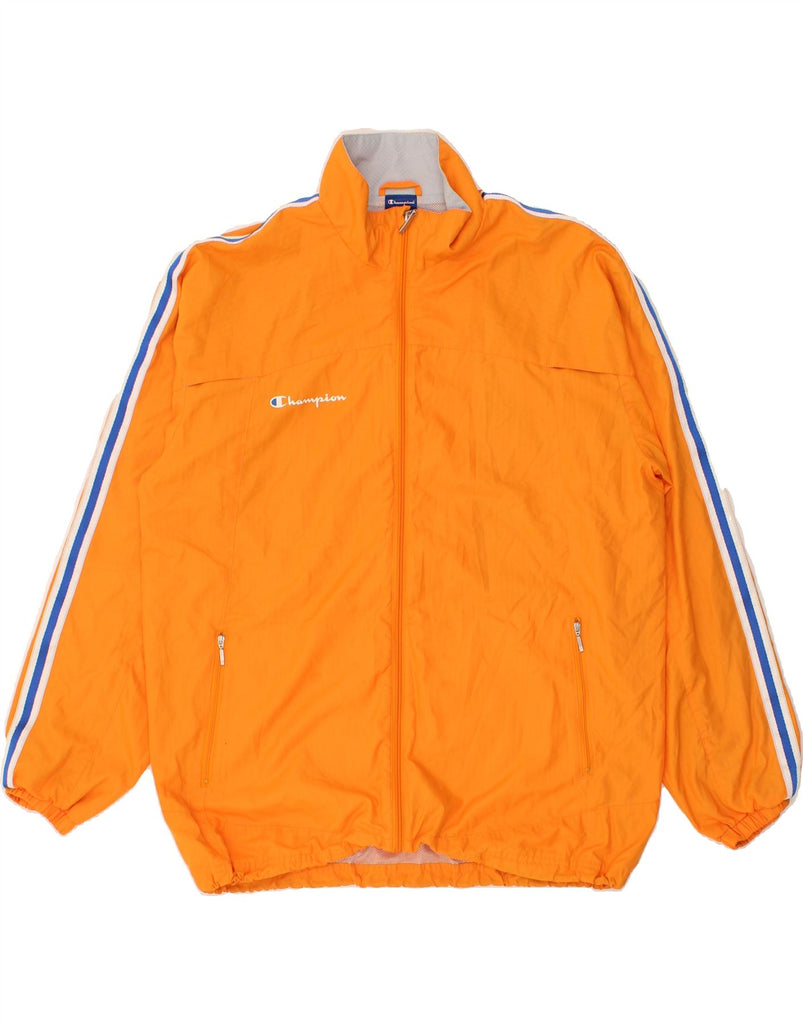 CHAMPION Mens Tracksuit Top Jacket Medium Orange | Vintage Champion | Thrift | Second-Hand Champion | Used Clothing | Messina Hembry 