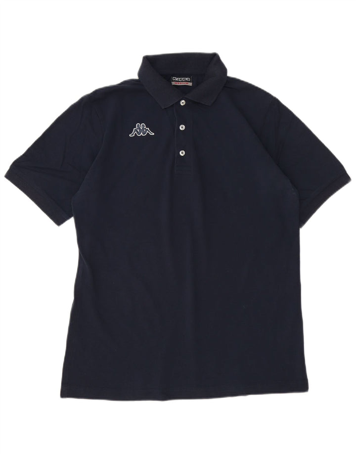Kappa Mens Polo Shirt Medium Navy Blue Cotton