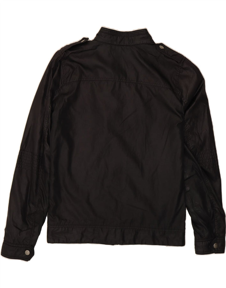 KENVELO Mens Bomber Jacket UK 36 Small Black Vintage Kenvelo and Second-Hand Kenvelo from Messina Hembry 