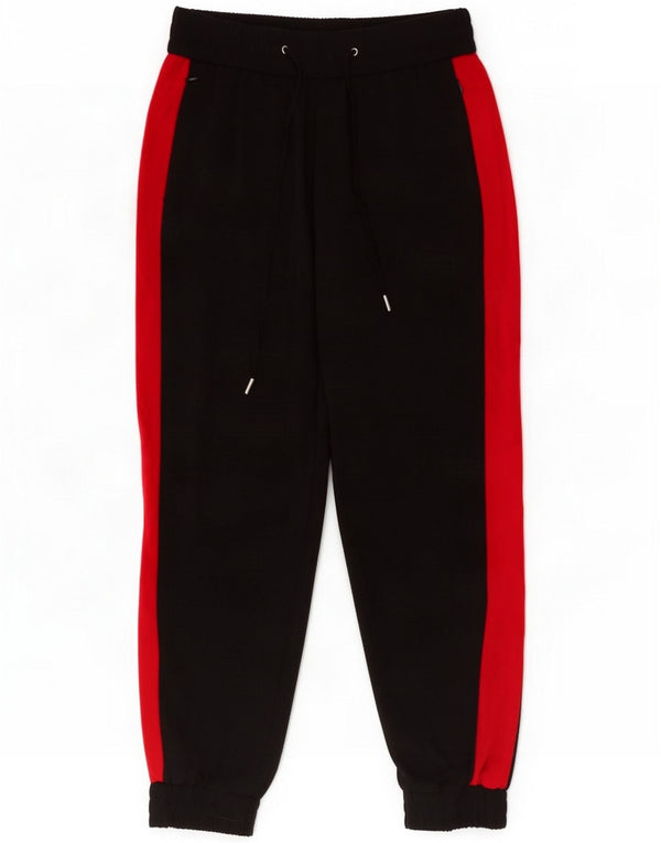 Zara Womens Tracksuit Trousers Joggers Medium Black Colourblock