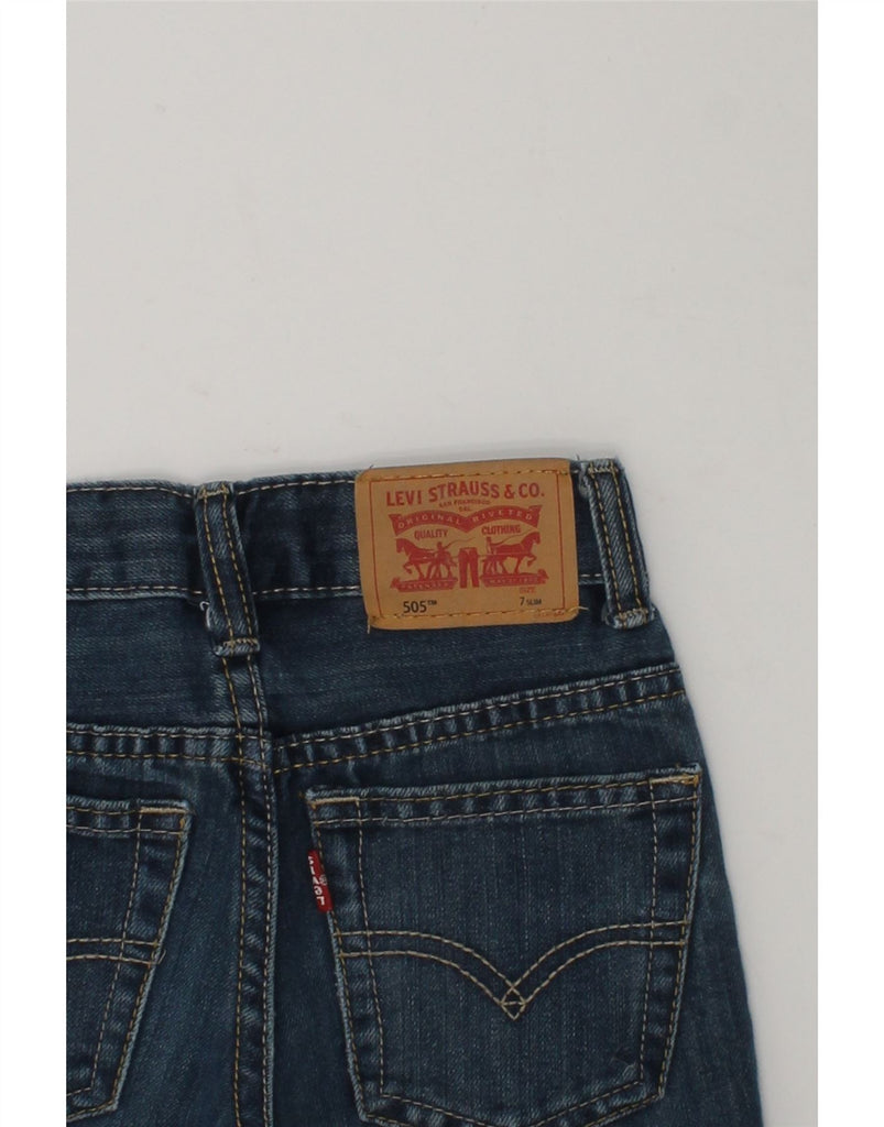 LEVI'S Boys 505 Regular Straight Jeans 6-7 Years W20 L20  Blue Cotton | Vintage Levi's | Thrift | Second-Hand Levi's | Used Clothing | Messina Hembry 