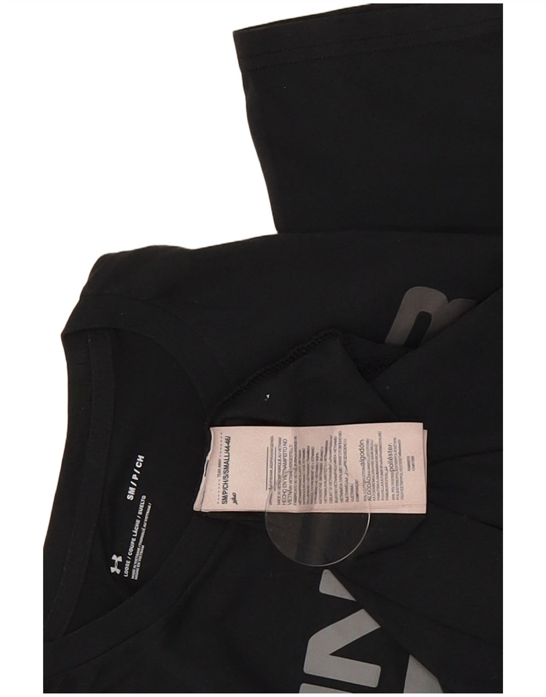 Under Armour Mens Graphic T-Shirt Top Small Black Cotton