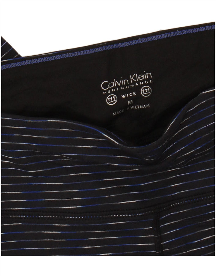 Calvin Klein Womens Leggings UK 14 Medium  Navy Blue Flecked