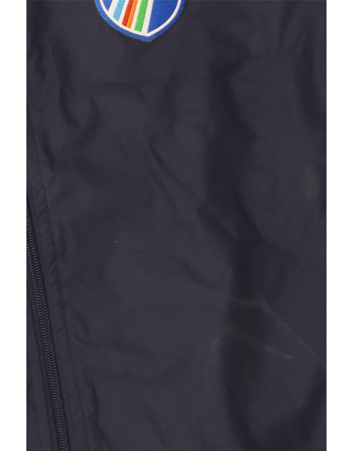 Kappa Mens Graphic Windbreaker Jacket UK 38 Medium Navy Blue Colourblock