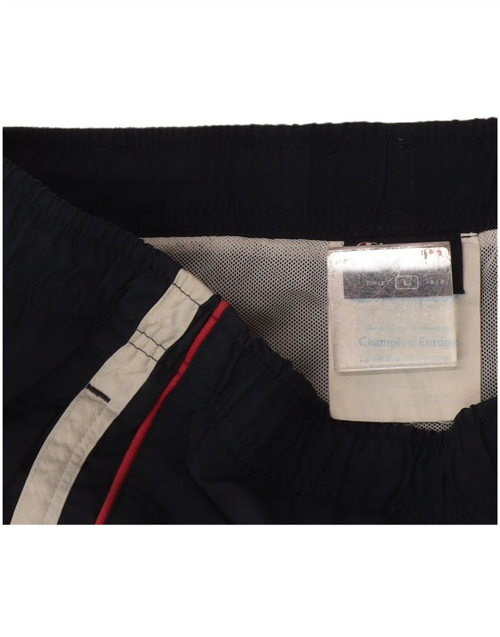 Champion Mens Swimming Shorts Large Navy Blue Striped Polyamide