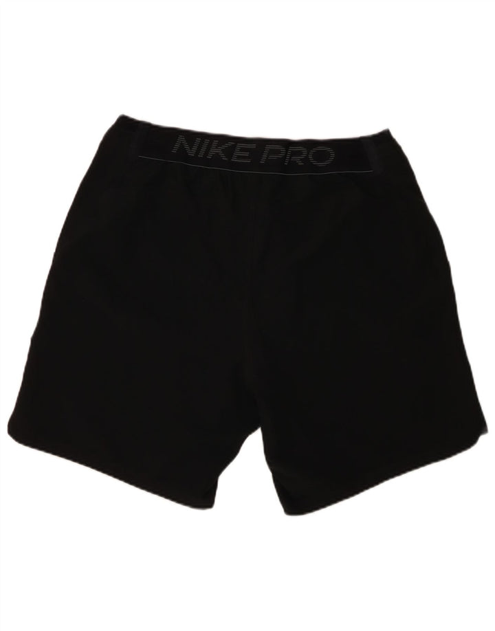 Nike Mens Dri Fit Graphic Slim Fit Sport Shorts Large  Black Polyester