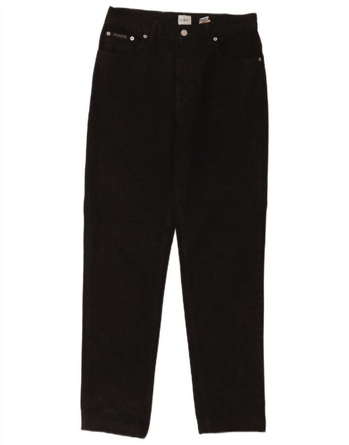 Calvin Klein Womens Straight Jeans US 8 Medium W30 L29 Black Cotton