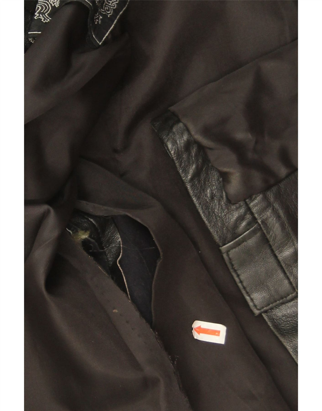 Vintage Womens Leather Jacket EU 42 Large Black Leather