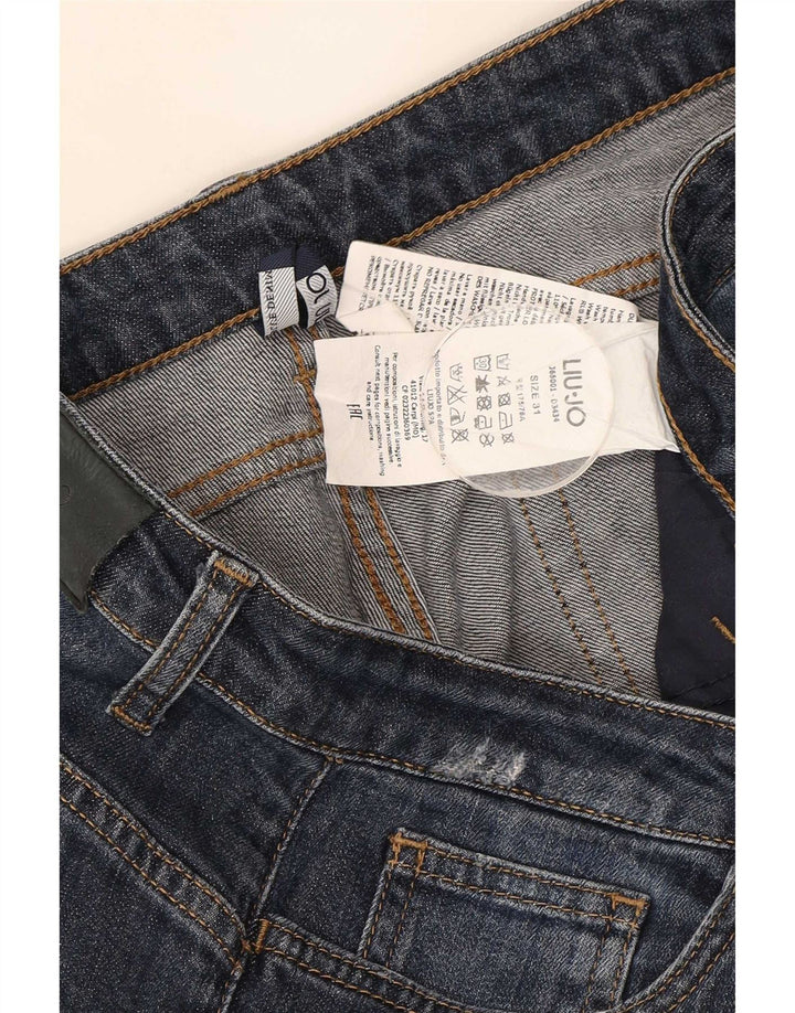Liu Jo Womens Distressed Slim Jeans W31 L28 Blue Cotton
