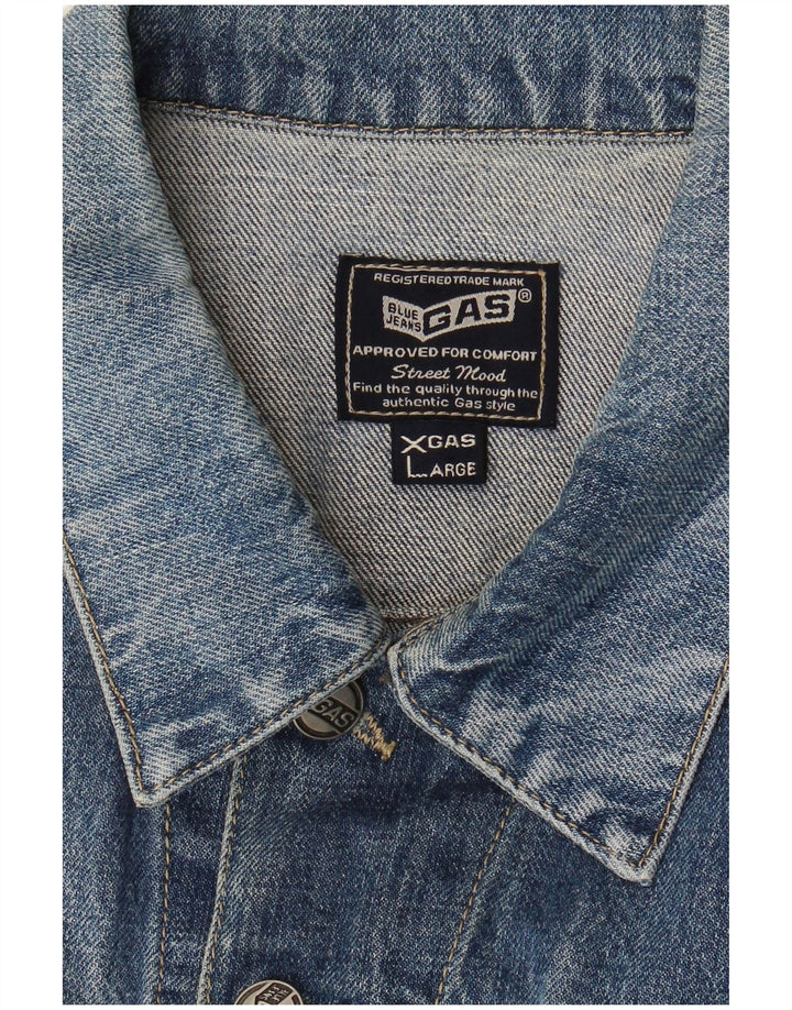 Gas Womens Denim Jacket UK 18 XL Blue