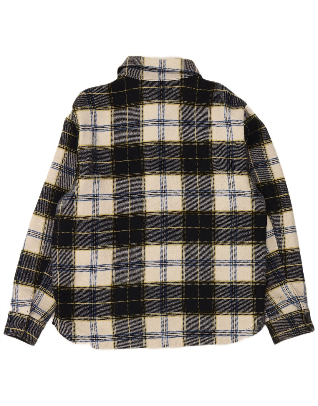 ESPRIT Mens Lumberjack Flannel Shirt XL Navy Blue Check Polyester