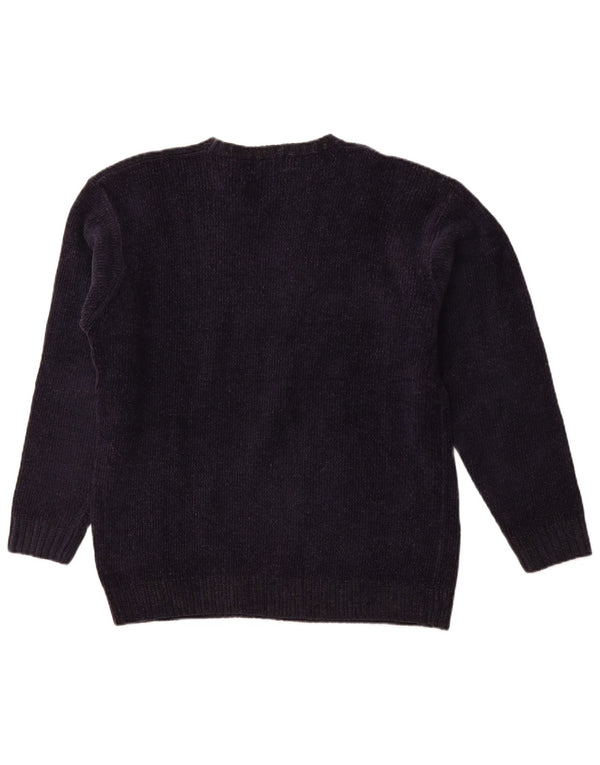 KAPPA Mens Crew Neck Jumper Sweater Large Navy Blue Acrylic