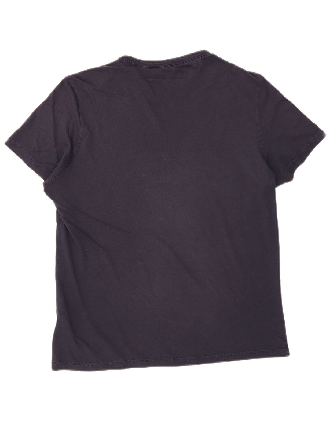 JACK & JONES Mens Graphic T-Shirt Top Medium Navy Blue Cotton