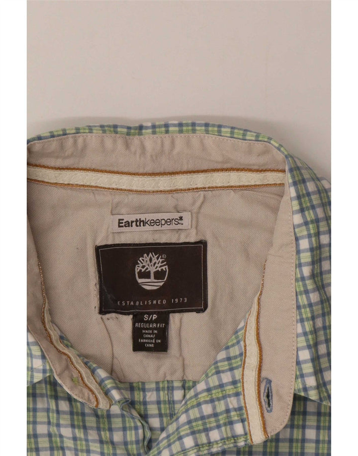 Timberland Mens Earthkeepers Short Sleeve Shirt Small Multicoloured Gingham