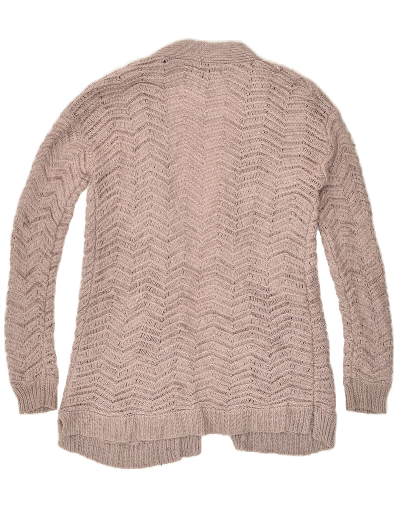 MOSSIMO Womens Cardigan Sweater UK 14 Medium Beige Acrylic | Vintage Mossimo | Thrift | Second-Hand Mossimo | Used Clothing | Messina Hembry 