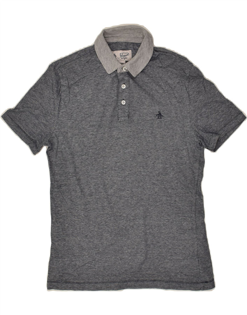 PENGUIN Mens Polo Shirt Small Grey Cotton | Vintage Penguin | Thrift | Second-Hand Penguin | Used Clothing | Messina Hembry 