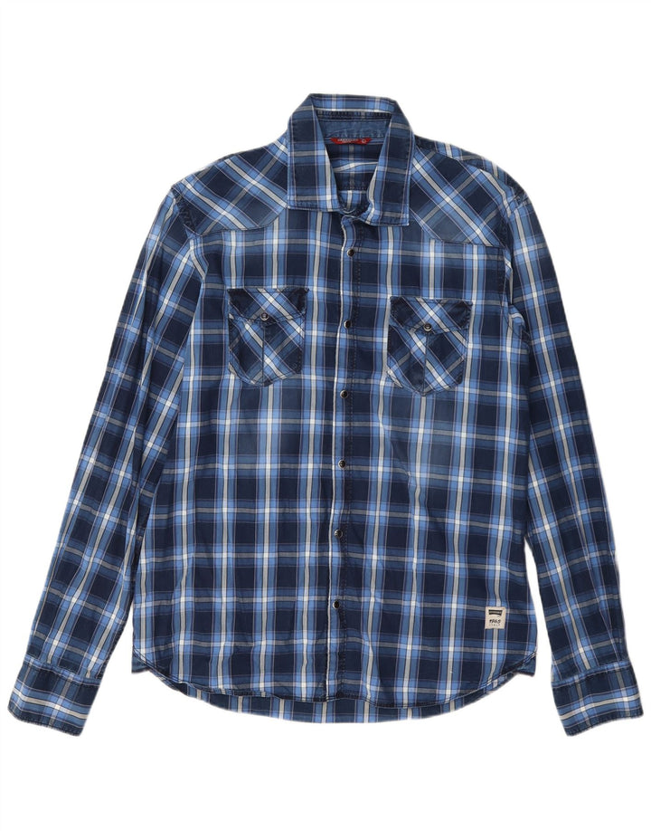 Carrera Mens Extra Slim Fit Shirt Large Blue Check