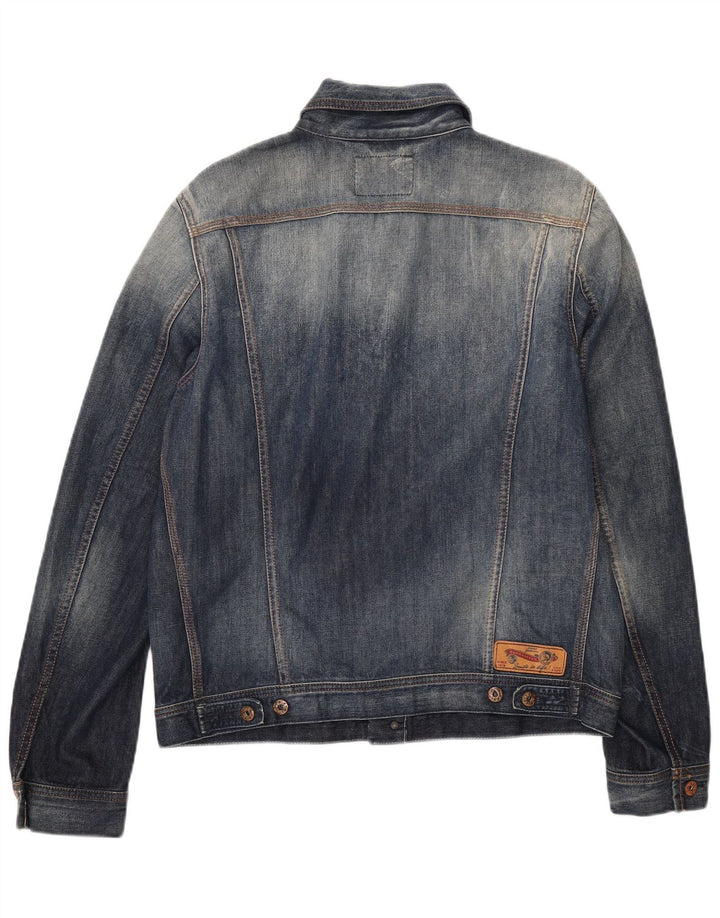 Diesel Mens Denim Jacket UK 42 XL Blue Cotton
