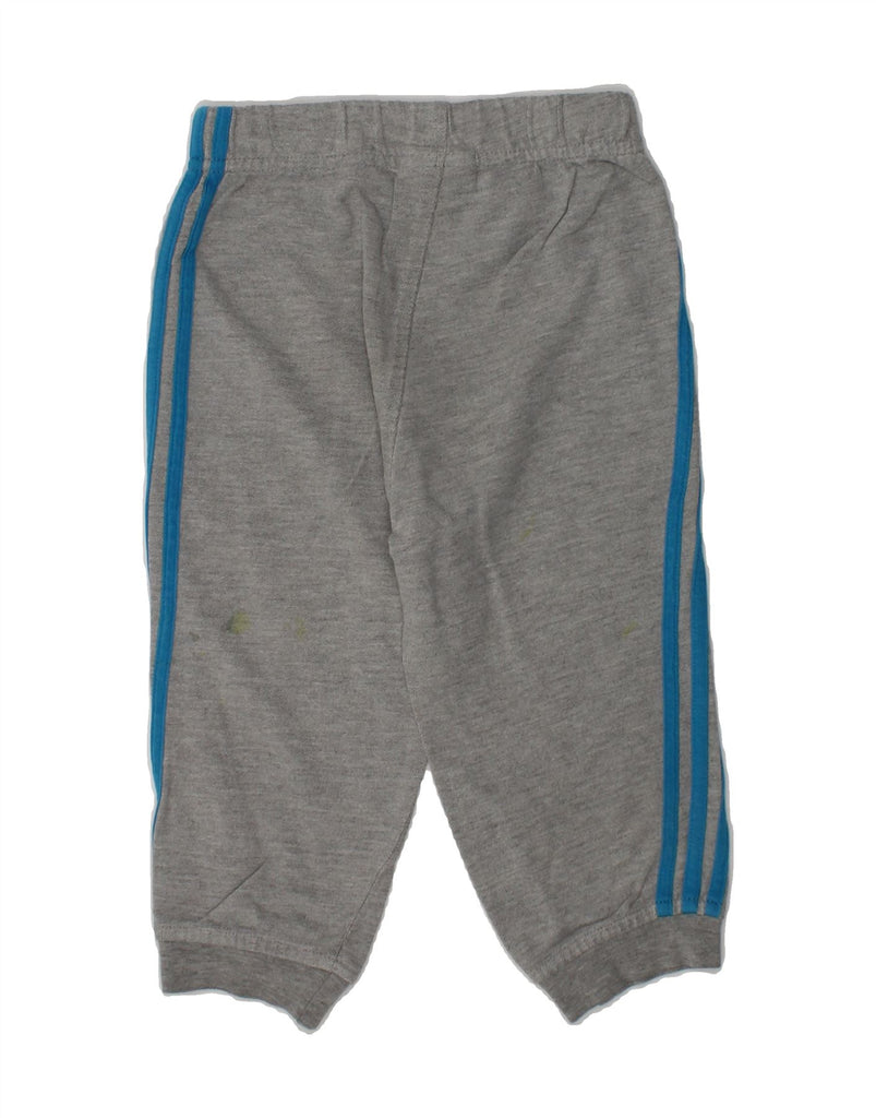 ADIDAS Baby Boys Joggers Tracksuit Trousers 9-12 Months Grey Cotton | Vintage Adidas | Thrift | Second-Hand Adidas | Used Clothing | Messina Hembry 