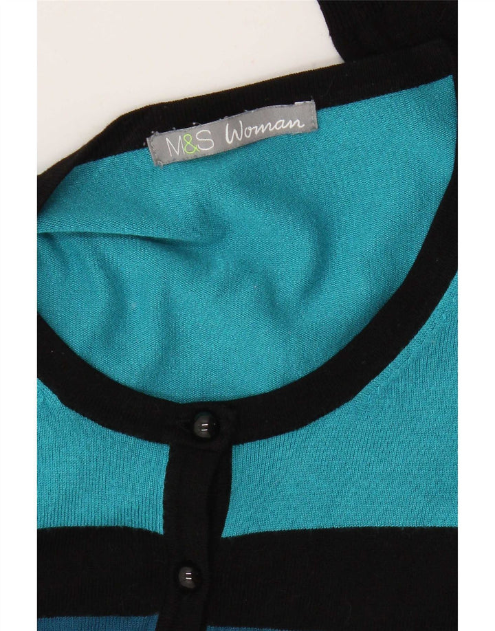 Marks & Spencer Womens Cardigan Sweater UK 16 Large Multicoloured