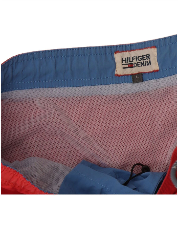 Tommy Hilfiger Mens Swimming Shorts Large Red