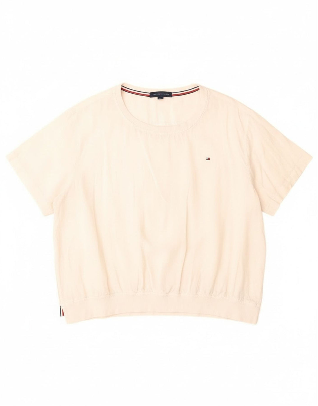 Tommy Hilfiger Womens Blouse Top UK 20 2XL White Linen