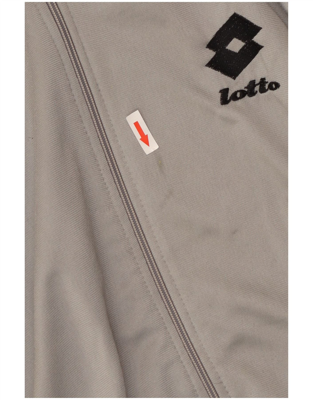 Lotto Mens Graphic Tracksuit Top Jacket Medium Grey Colourblock