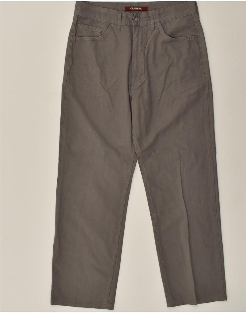 CARRERA Mens Straight Casual Trousers W33 L27 Grey Cotton | Vintage Carrera | Thrift | Second-Hand Carrera | Used Clothing | Messina Hembry 