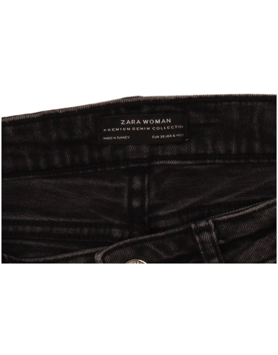 Zara Womens Distressed Skinny Jeans EU 38 Small W29 L26 Grey Floral