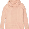 CALVIN KLEIN Womens Roll Neck Jumper Sweater UK 10 Small Pink Acrylic | Vintage Calvin Klein | Thrift | Second-Hand Calvin Klein | Used Clothing | Messina Hembry 