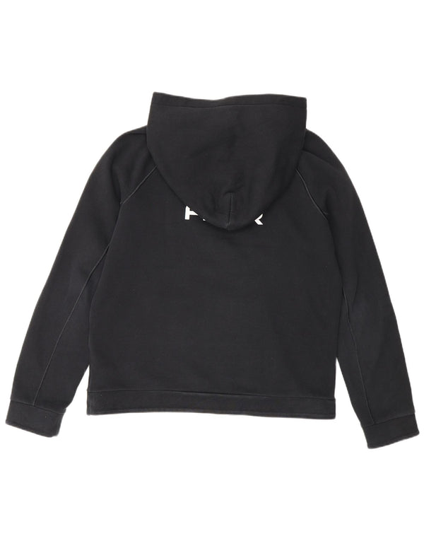 Nike Boys Air Graphic Hoodie Jumper 13-14 Years XL Black Cotton