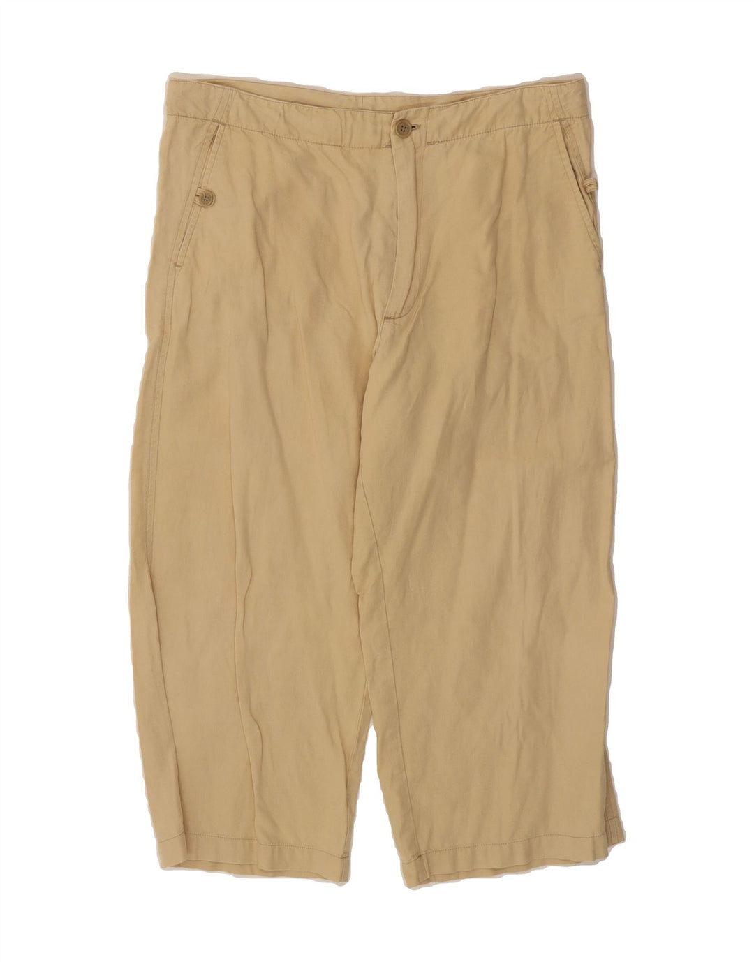 GAS Womens Capri Casual Trousers Large W34  Beige Vintage Gas and Second-Hand Gas from Messina Hembry 