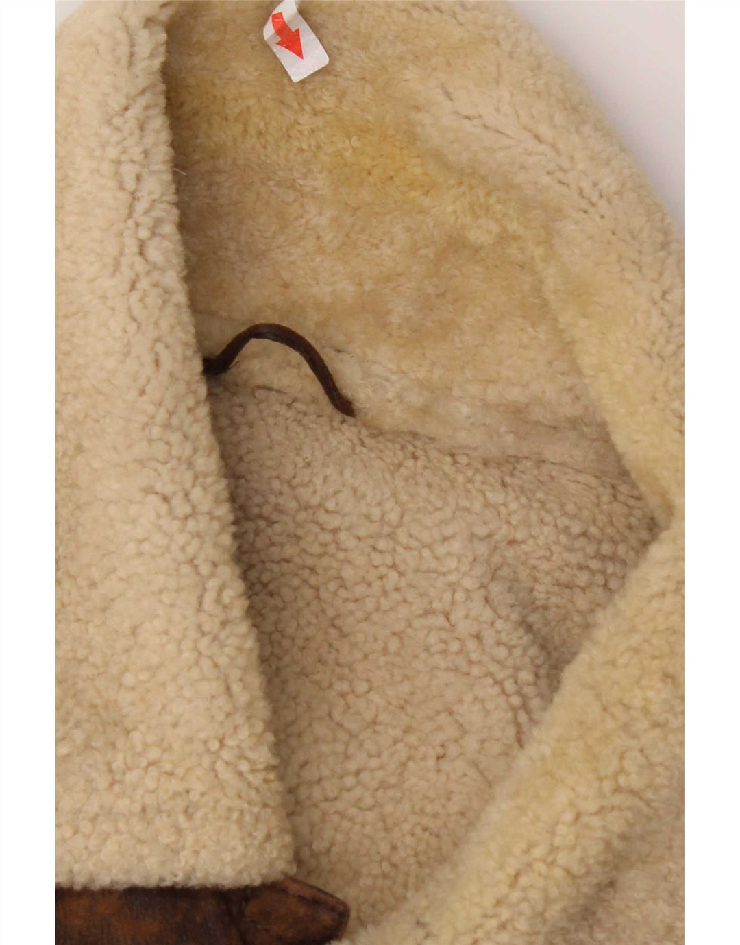 Marlboro Classics Mens Shearling Jacket UK 42 XL Brown Sheepskin