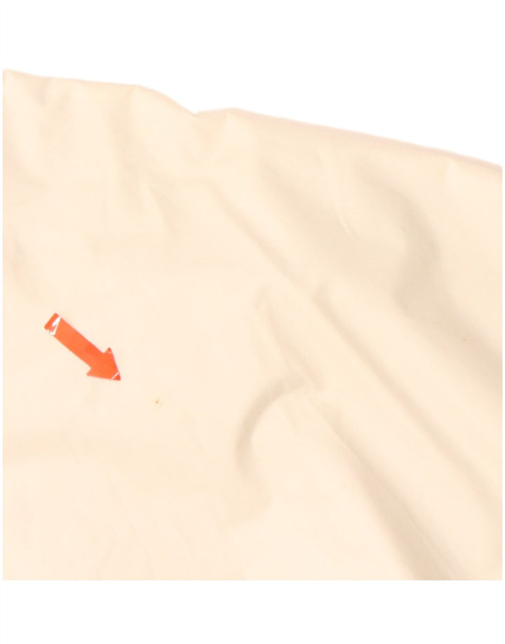 K-WAY Mens 2000 Hooded Rain Jacket UK 44 2XL White Colourblock Polyamide