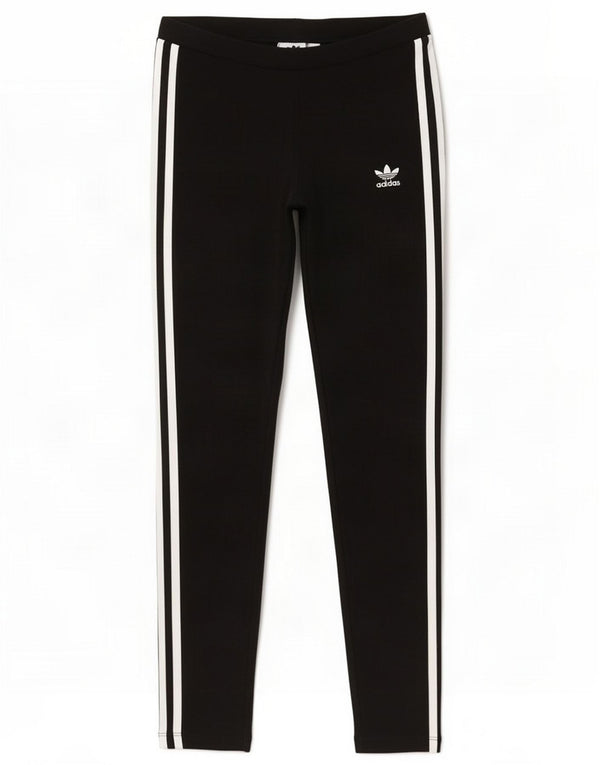 Adidas Womens Leggings UK 10 Large Black Cotton
