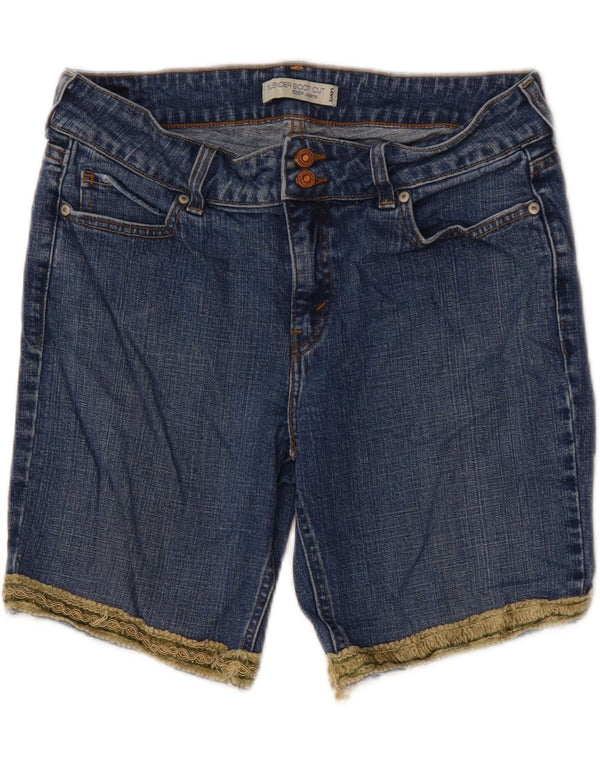 Levi's Womens 526 Denim Shorts US 12 Large W32  Blue Cotton