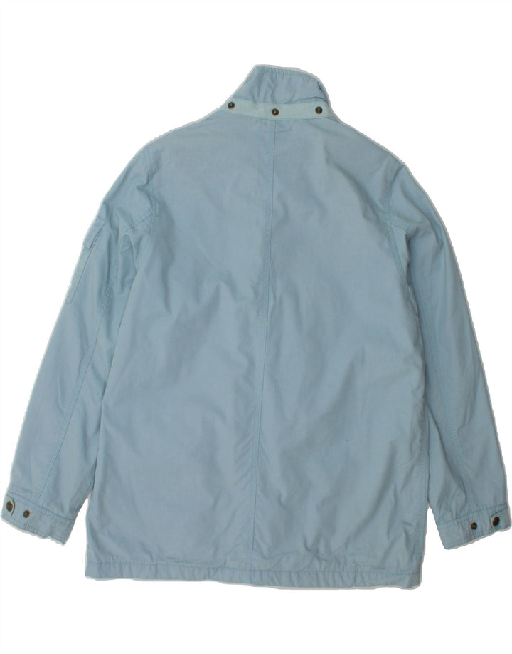 EDDIE BAUER Womens Windbreaker Jacket UK 14 Medium Blue Cotton Vintage Eddie Bauer and Second-Hand Eddie Bauer from Messina Hembry 
