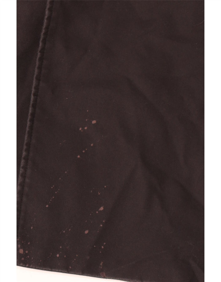 Zara Mens Trench Coat UK 38 Medium Black Polyester
