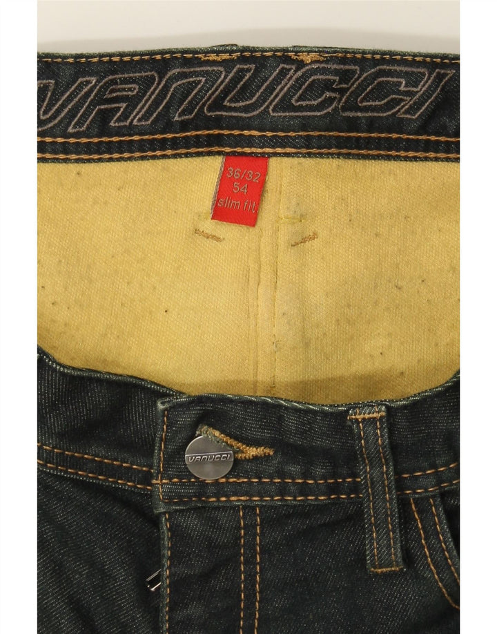VANUCCI Mens Slim Jeans W36 L32 Blue Cotton Vintage Vanucci and Second-Hand Vanucci from Messina Hembry 